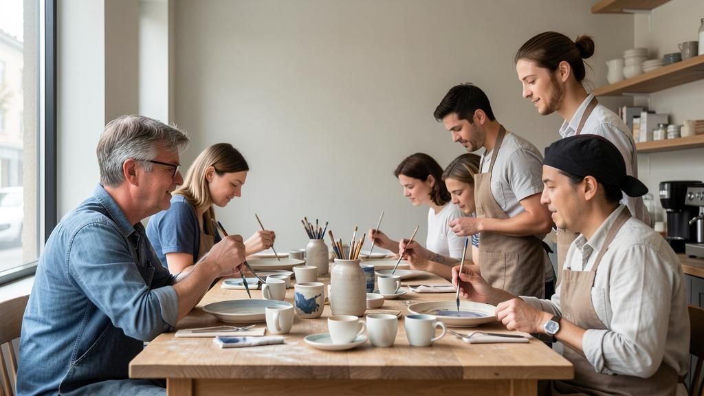 Kreativ-Café eröffnen: Kaffee & Keramik bemalen